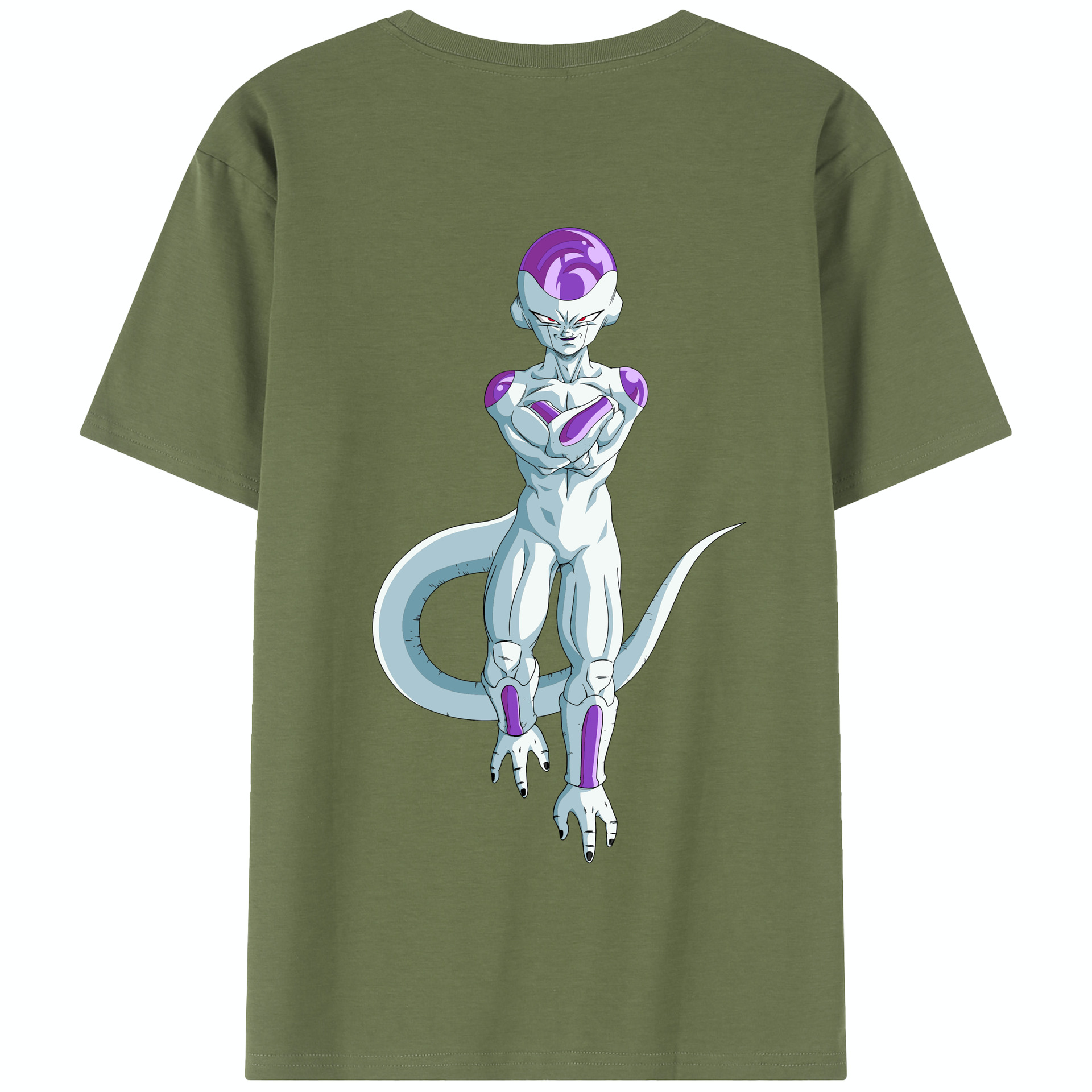 （画像用） ドラゴンボール フリーザ DRAGON BALL Frieza 綿100％半袖Tシャツ（背面プリント）